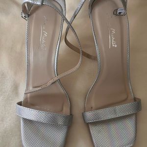 Anne Michelle Silver shoes size 8… brand new shoes never worn